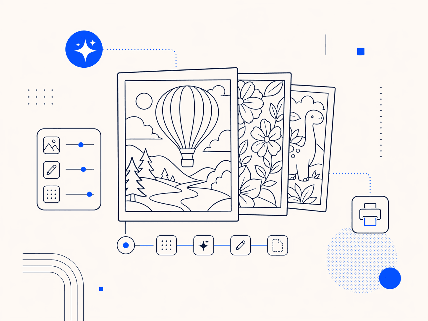 Carticolorate product template illustration